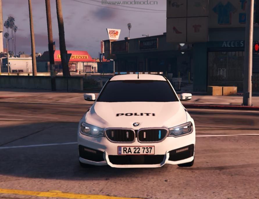 侠盗猎车手5MOD Danish Police BMW G30 [ELS] Skin