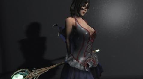 上古卷轴5：天际MOD  [CBBE] BDO Halloween Bloody Non HDT，黒い砂漠服装，两件