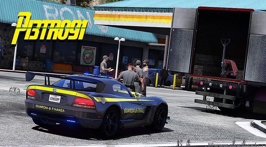 侠盗猎车手5MOD Dodge Viper - Guardia di Finanza