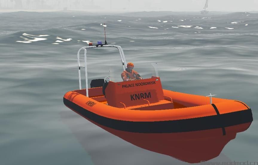 侠盗猎车手5MOD Atlantic Boot KNRM - Dutch rescue brigade Skin