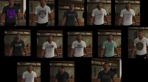 侠盗猎车手5MOD T恤/ T恤包