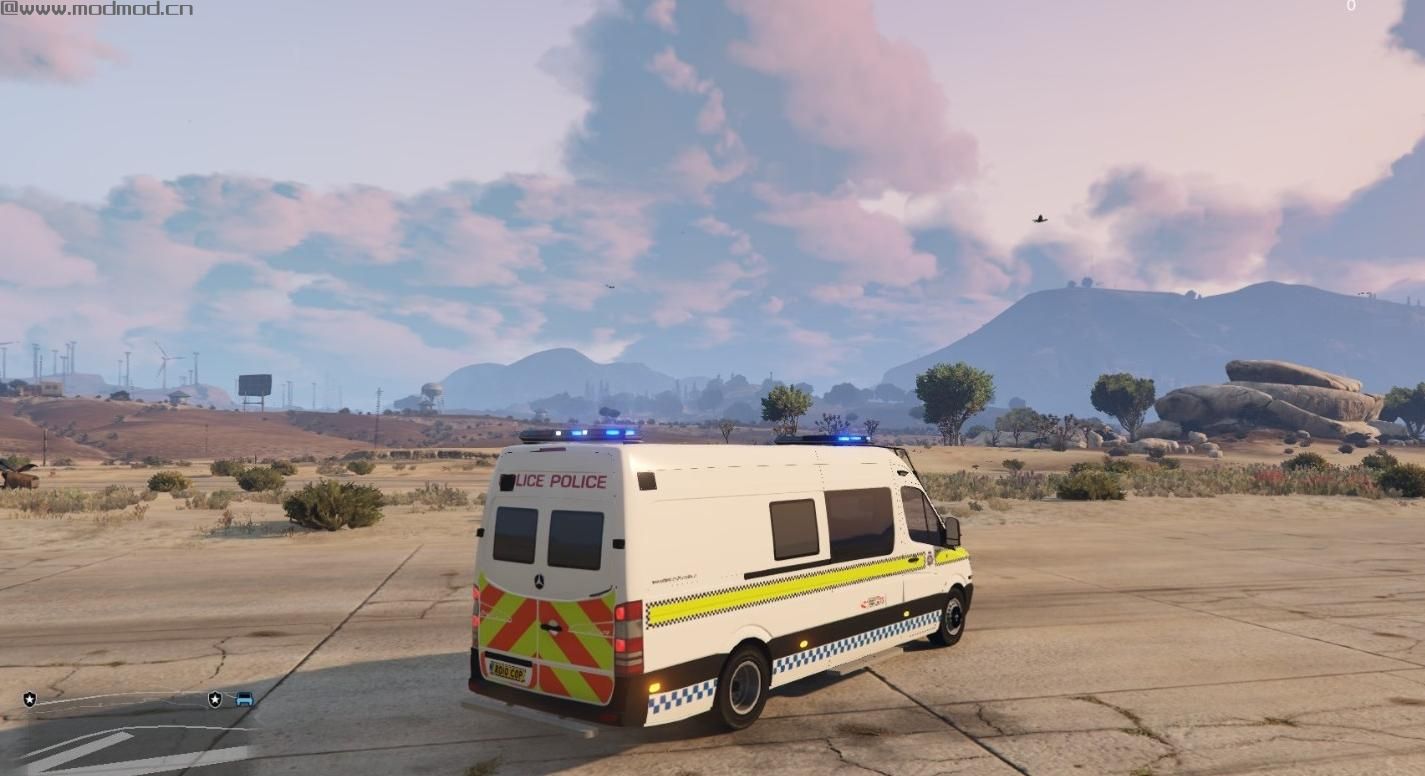 侠盗猎车手5MOD Nottinghamshire Mercedes Sprinter riot