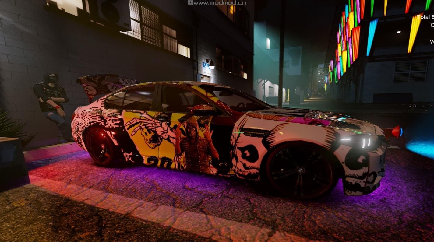 侠盗猎车手5MOD BMW M5 F10 - Watch Dogs 2 Paint job - livery