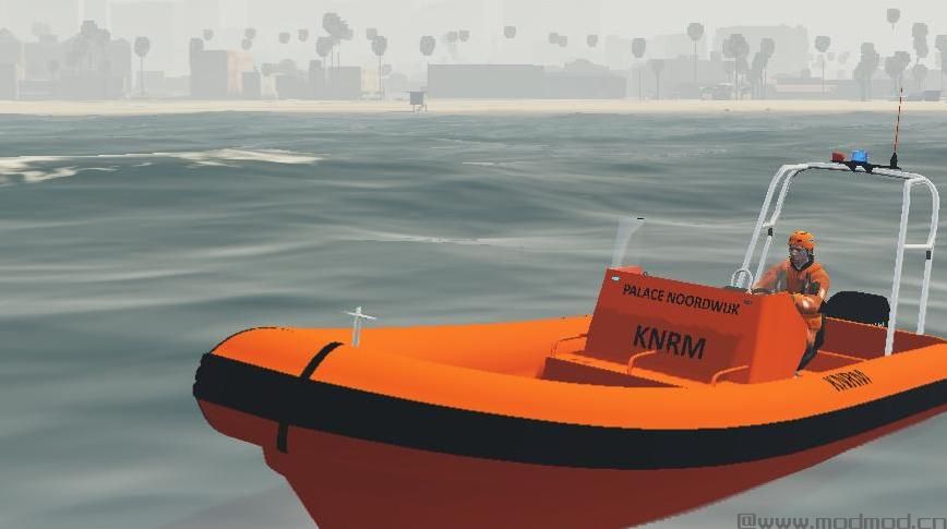 侠盗猎车手5MOD Atlantic Boot KNRM - Dutch rescue brigade Skin