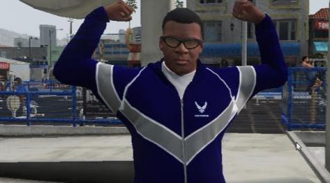 侠盗猎车手5MOD Franklin USAF Training Jacket - US AIR FORCE