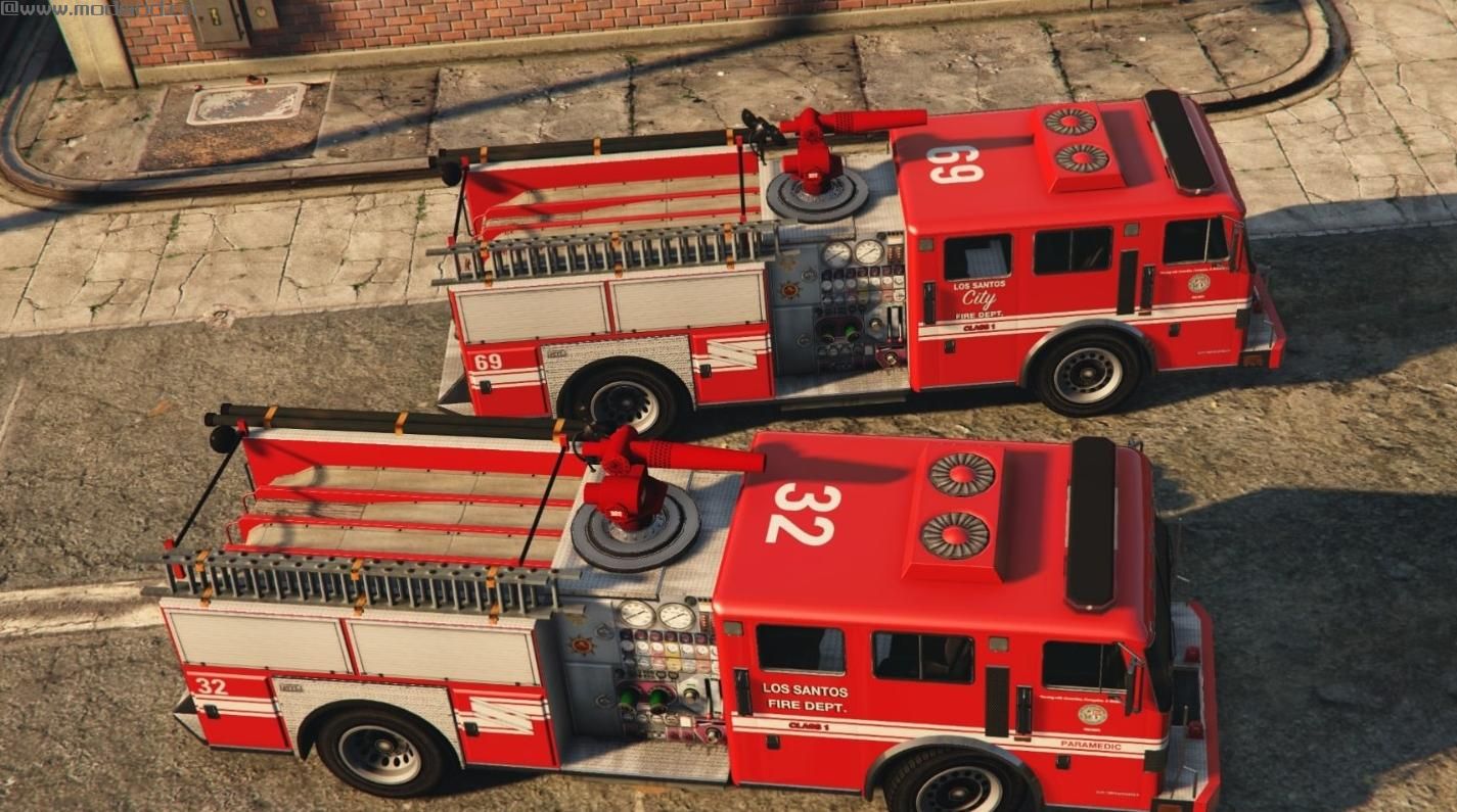 侠盗猎车手5MOD  MTL Fire Truck - Mapped