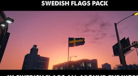 侠盗猎车手5MOD Swedish Flags Pack