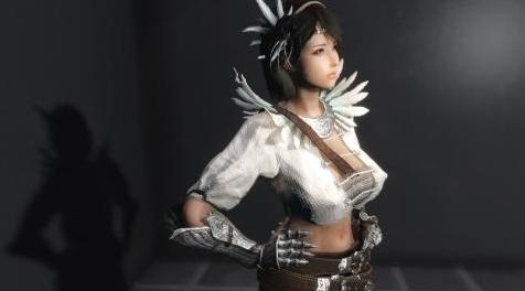 上古卷轴5：天际MOD Ranger&rsquo;s Kyrill Armor HDT，黒い砂漠游侠服装，附带bs