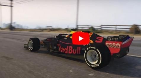 侠盗猎车手5MOD 阿斯顿马丁Red Bull Racing 2018 RB14赛车