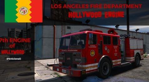 侠盗猎车手5MOD Hollywood LAFD Engine