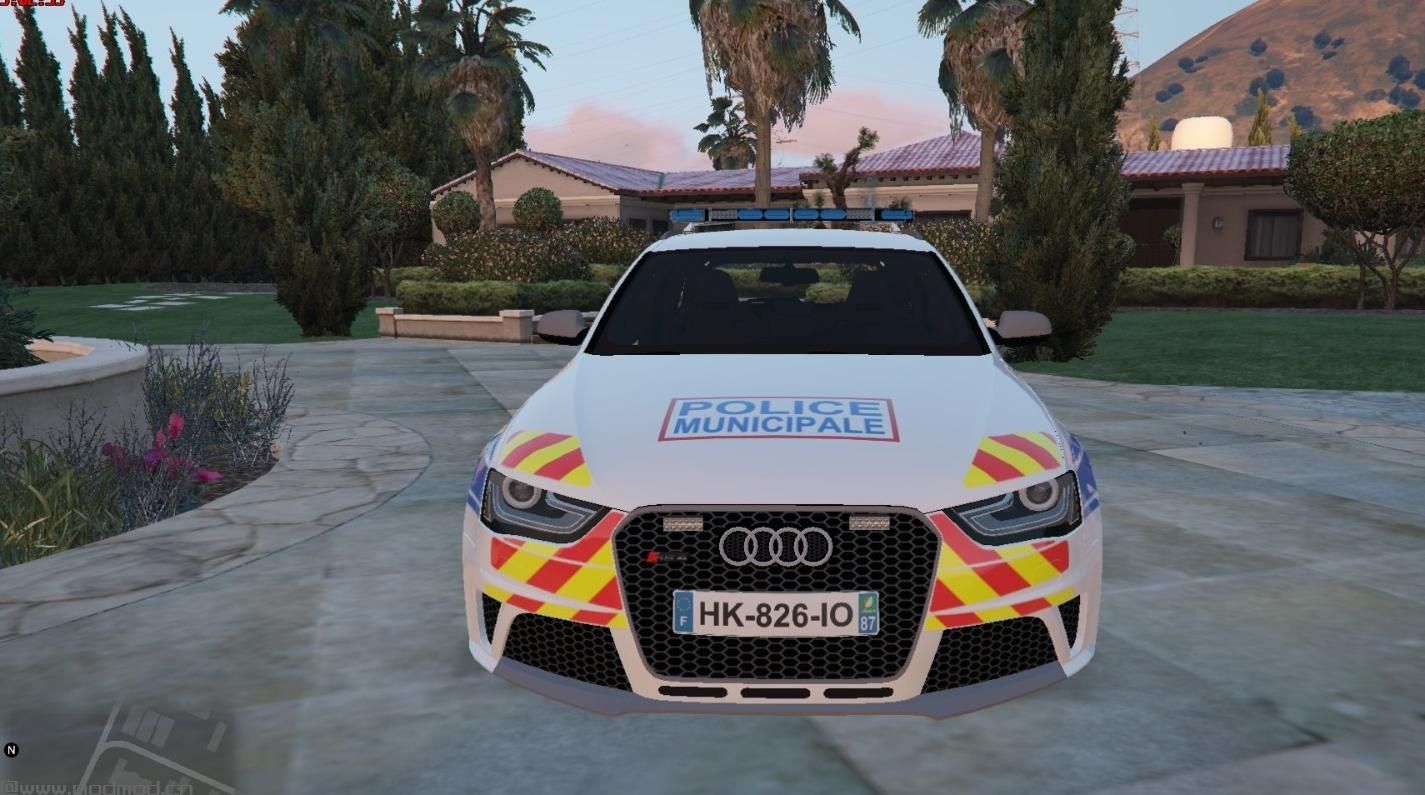 侠盗猎车手5MOD Audi RS4 french police municipale [nonELS-ELS]