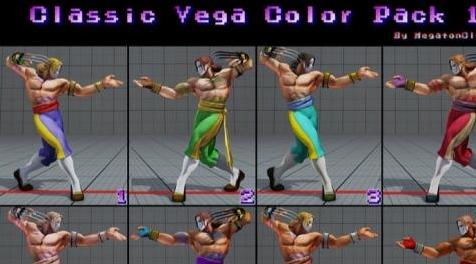 街头霸王5MOD Classic Vega Color pack 1