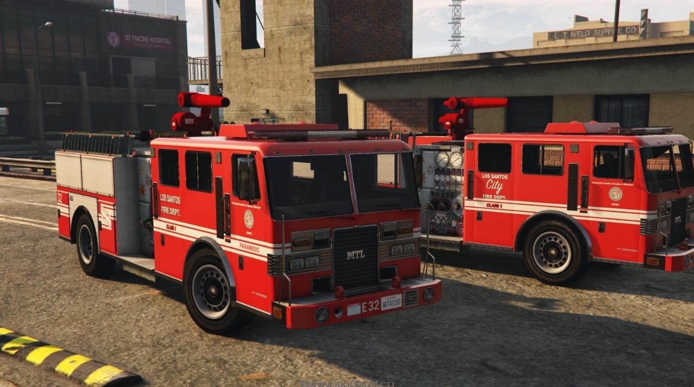 侠盗猎车手5MOD  MTL Fire Truck - Mapped