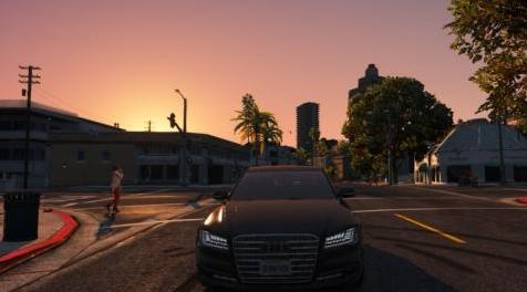 侠盗猎车手5MOD Realistic handling for Audi A8 W12-Top speed 250kmh