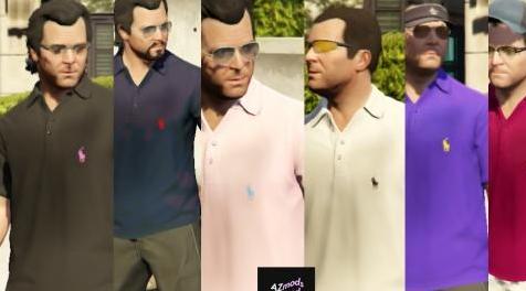 侠盗猎车手5MOD Ralph Lauren Polo pack for Michael