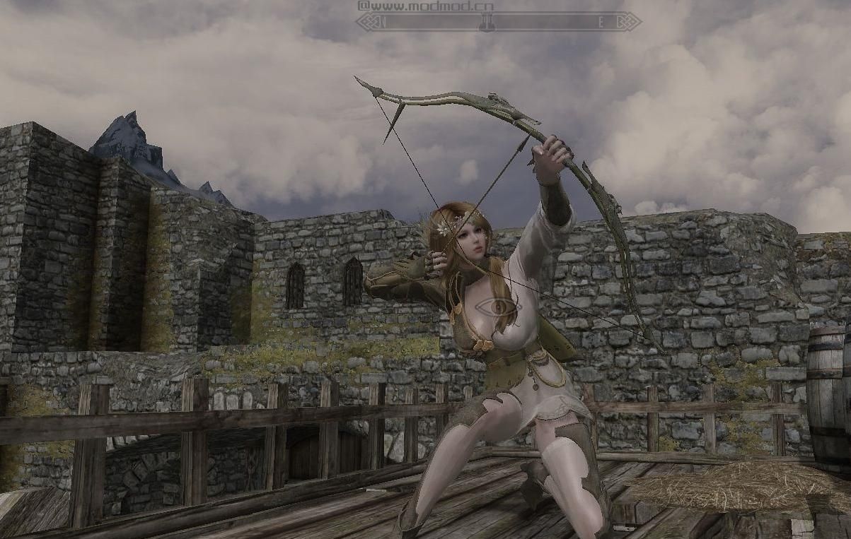 上古卷轴5：天际MOD  啪系列之四 INGIS弓箭手服装（BDO/黑沙/黑色沙漠）搬运+改透视/U身形