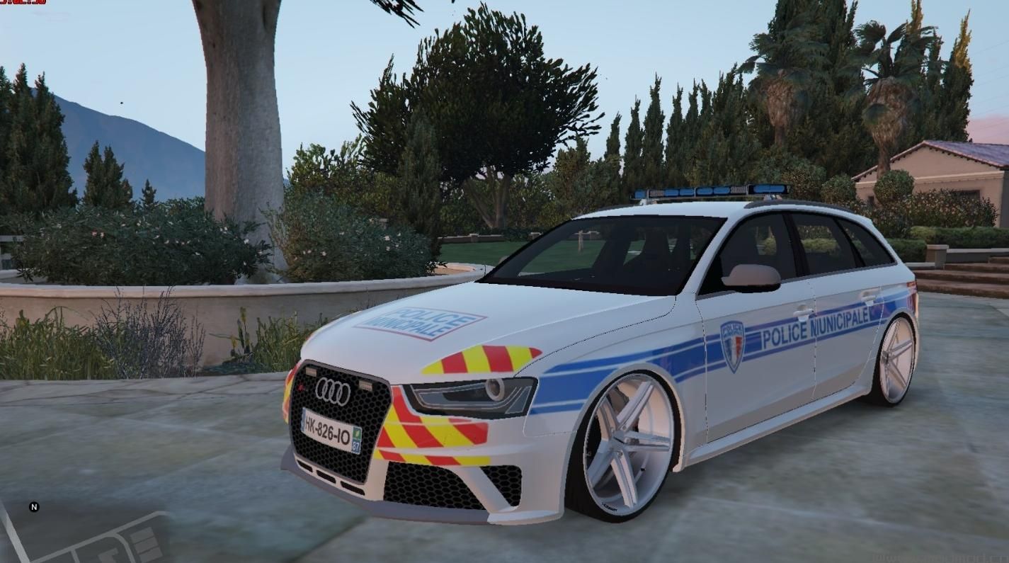 侠盗猎车手5MOD Audi RS4 french police municipale [nonELS-ELS]