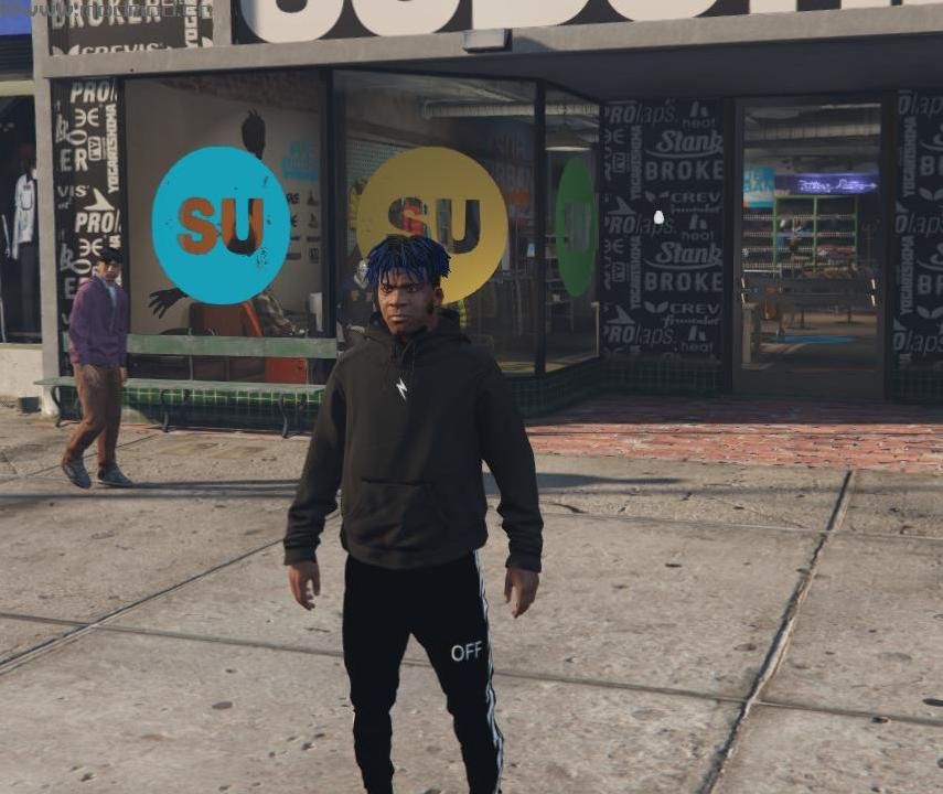 侠盗猎车手5MOD Cleant Black Hoodie