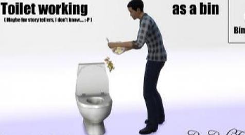 模拟人生4MOD 厕所作为垃圾桶