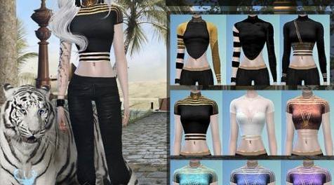 模拟人生4MOD DSF TOP THE SHADOW OF BASTET 女性上衣