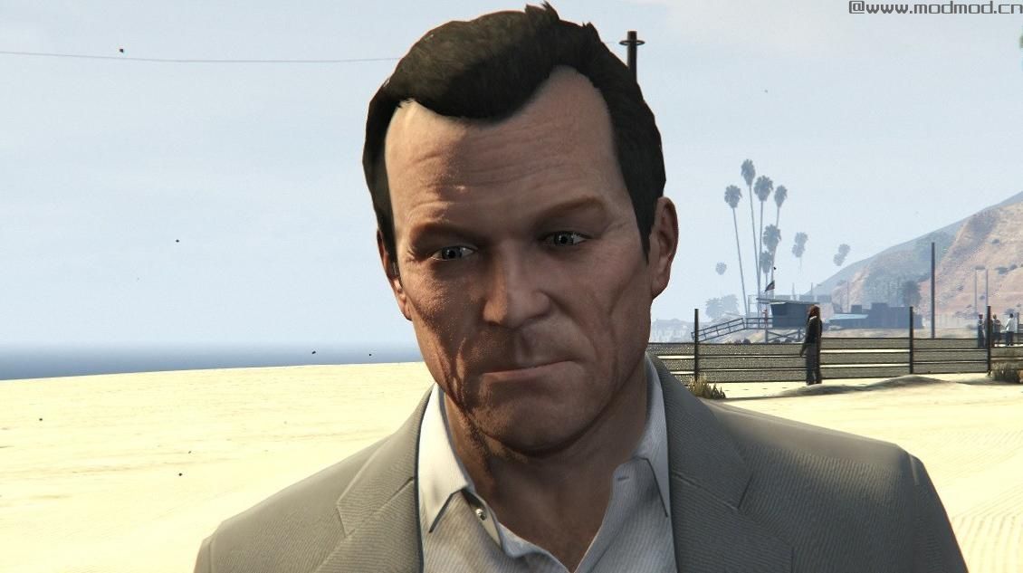 侠盗猎车手5MOD Michael trailer 2 beta face model
