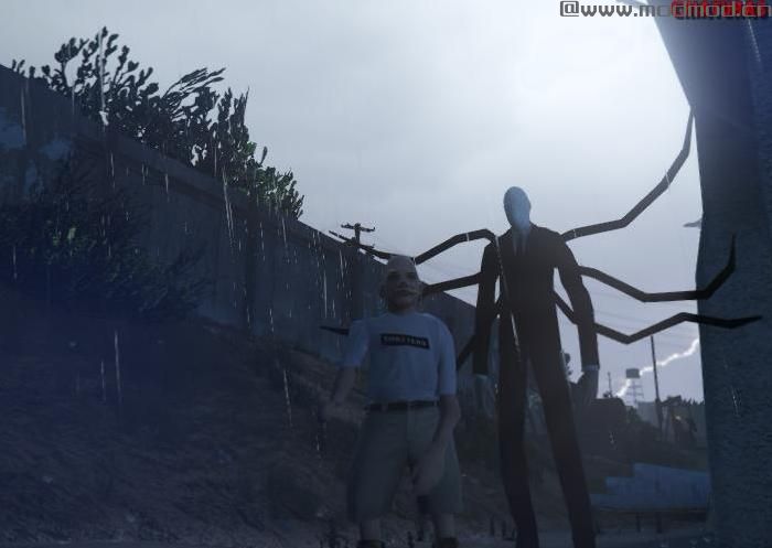 侠盗猎车手5MOD Slender Man Tentacles