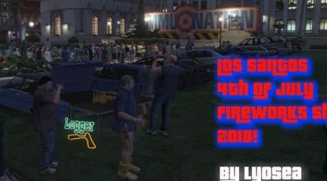 侠盗猎车手5MOD Los Santos Forth Of July FireWorks Show!