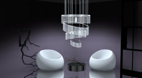 模拟人生4MOD 内森套装漩涡枝形吊灯