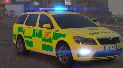侠盗猎车手5MOD London Ambulance Service Skoda Octavia