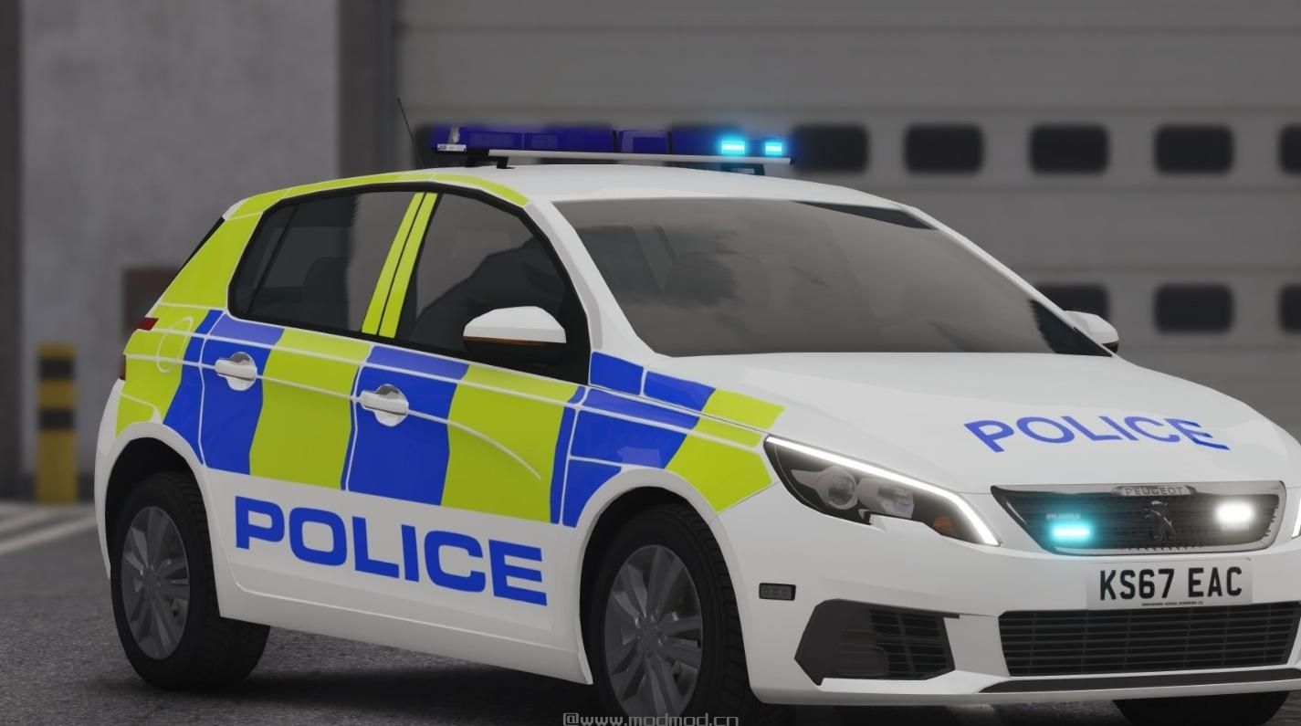 侠盗猎车手5MOD Peugeot 308 Greater Manchester Police [ELS]