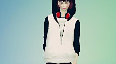 模拟人生4MOD bear hood jacket acc clothes 帽子衣服