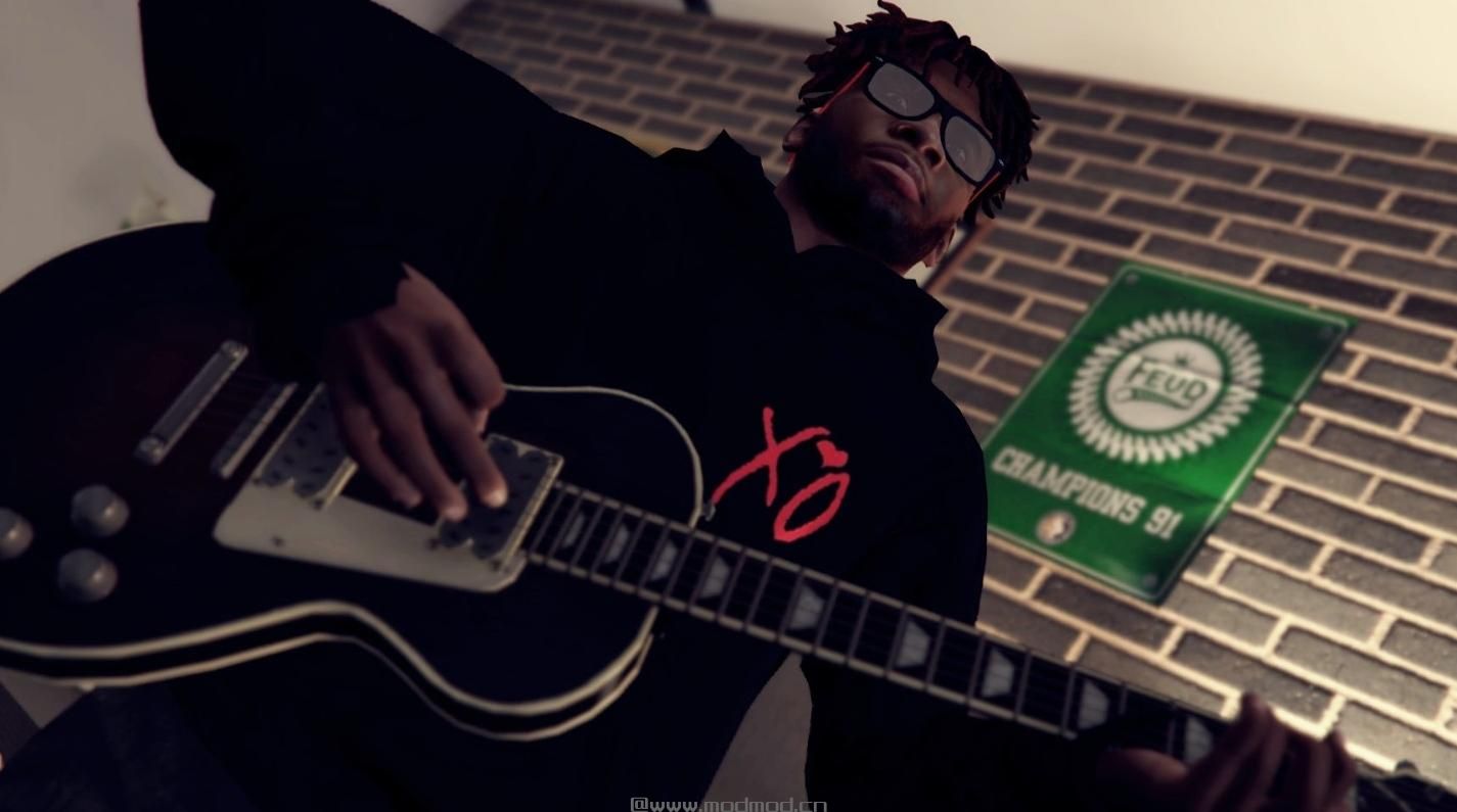 侠盗猎车手5MOD XO &rsquo;Starboy&rsquo; Hoodie 2 Style for Franklin