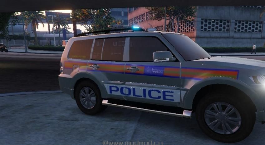 侠盗猎车手5MOD Metropolitan Police Mitsubishi Shogun 4X4 Airport ARV
