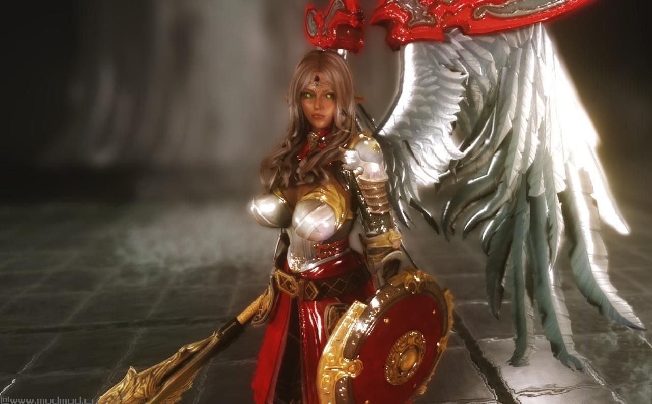 上古卷轴5：天际MOD 神圣女王骑士+BodySlide化