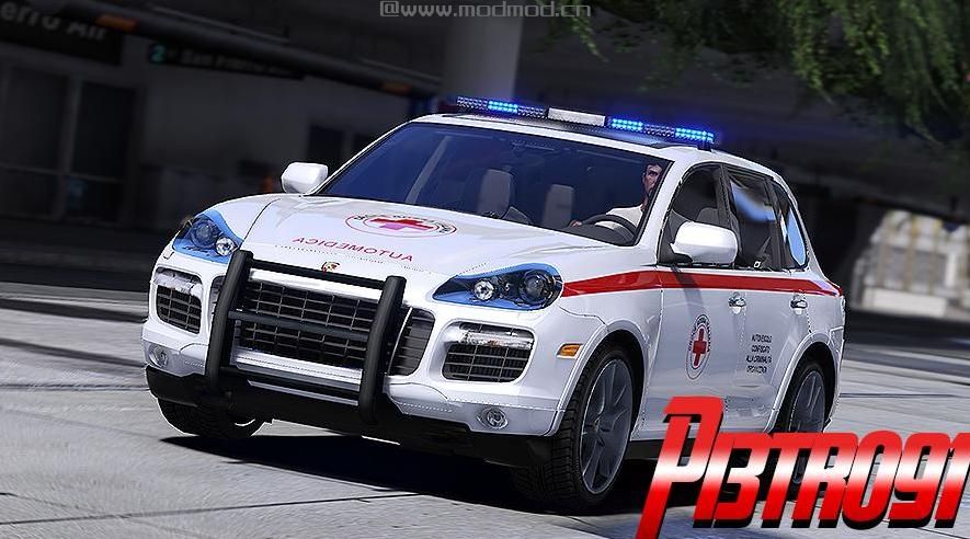 侠盗猎车手5MOD Porsche Cayenne - Automedica [4k]