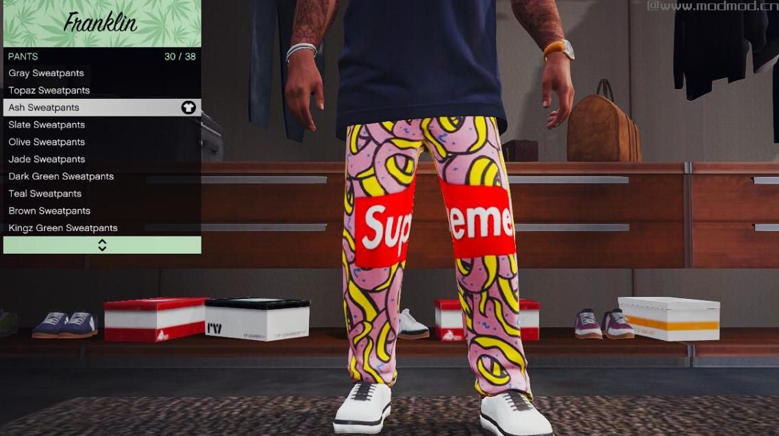 侠盗猎车手5MOD Supreme Pants for Franklin