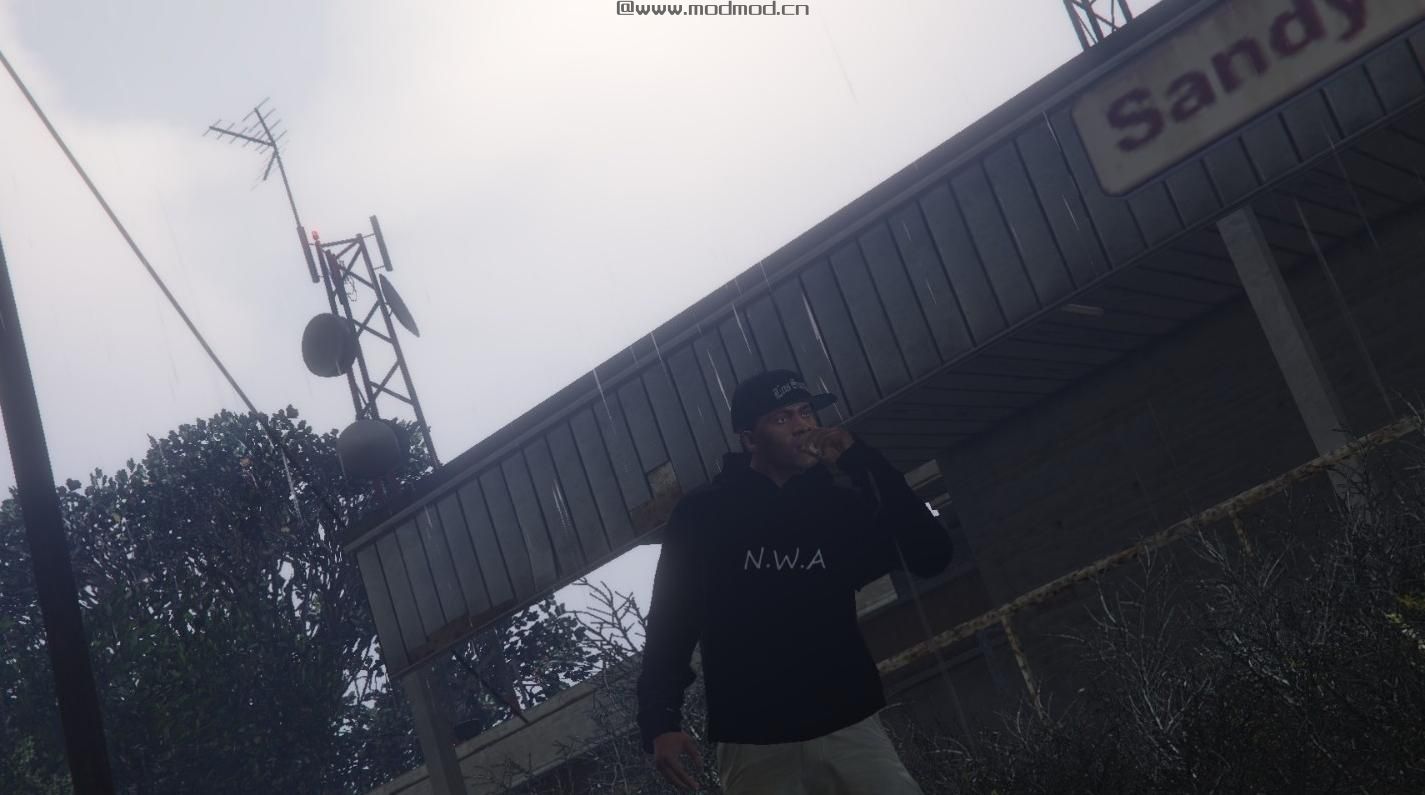 侠盗猎车手5MOD N.W.A Hoodie for Franklin