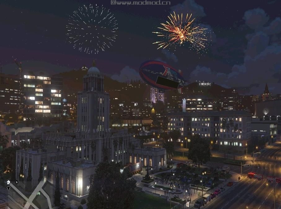 侠盗猎车手5MOD Los Santos Forth Of July FireWorks Show!