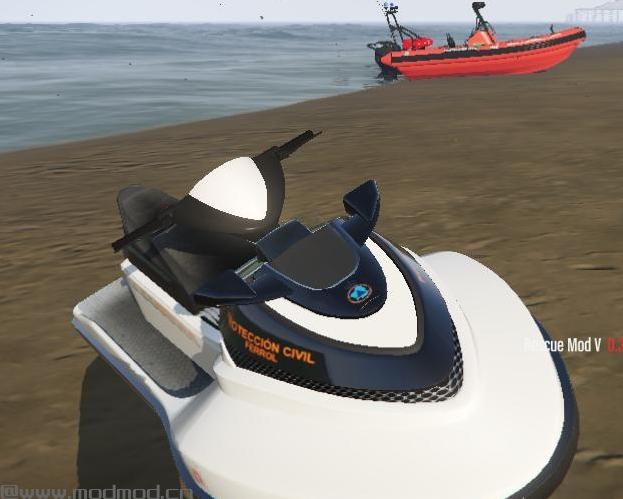 侠盗猎车手5MOD Moto de Agua Protecci&oacute;n Civil Galicia