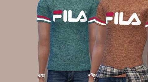 模拟人生4MOD  Fila Tees For Him 男士T恤