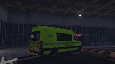侠盗猎车手5MOD (Fictional) 2017 Norwegian Red Cross Sprinter Ambulance Text