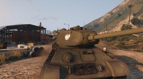 侠盗猎车手5MOD Polski Czołg PSZ w ZSRR T-34-85 Polska Poland Polish