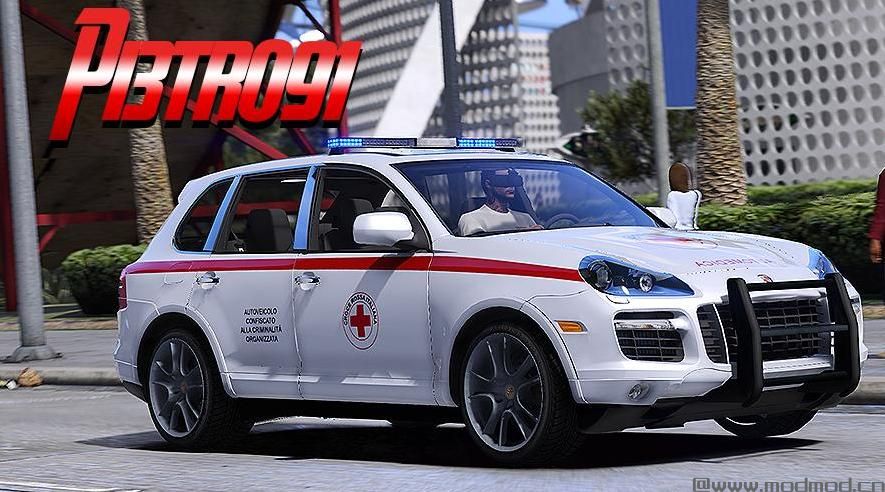 侠盗猎车手5MOD Porsche Cayenne - Automedica [4k]
