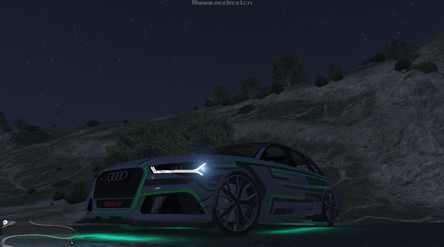 侠盗猎车手5MOD Audi RS6-R ABT livery / RS6-E E1000 German