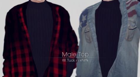 模拟人生4MOD KKtuckinshirts 韩式服装男款