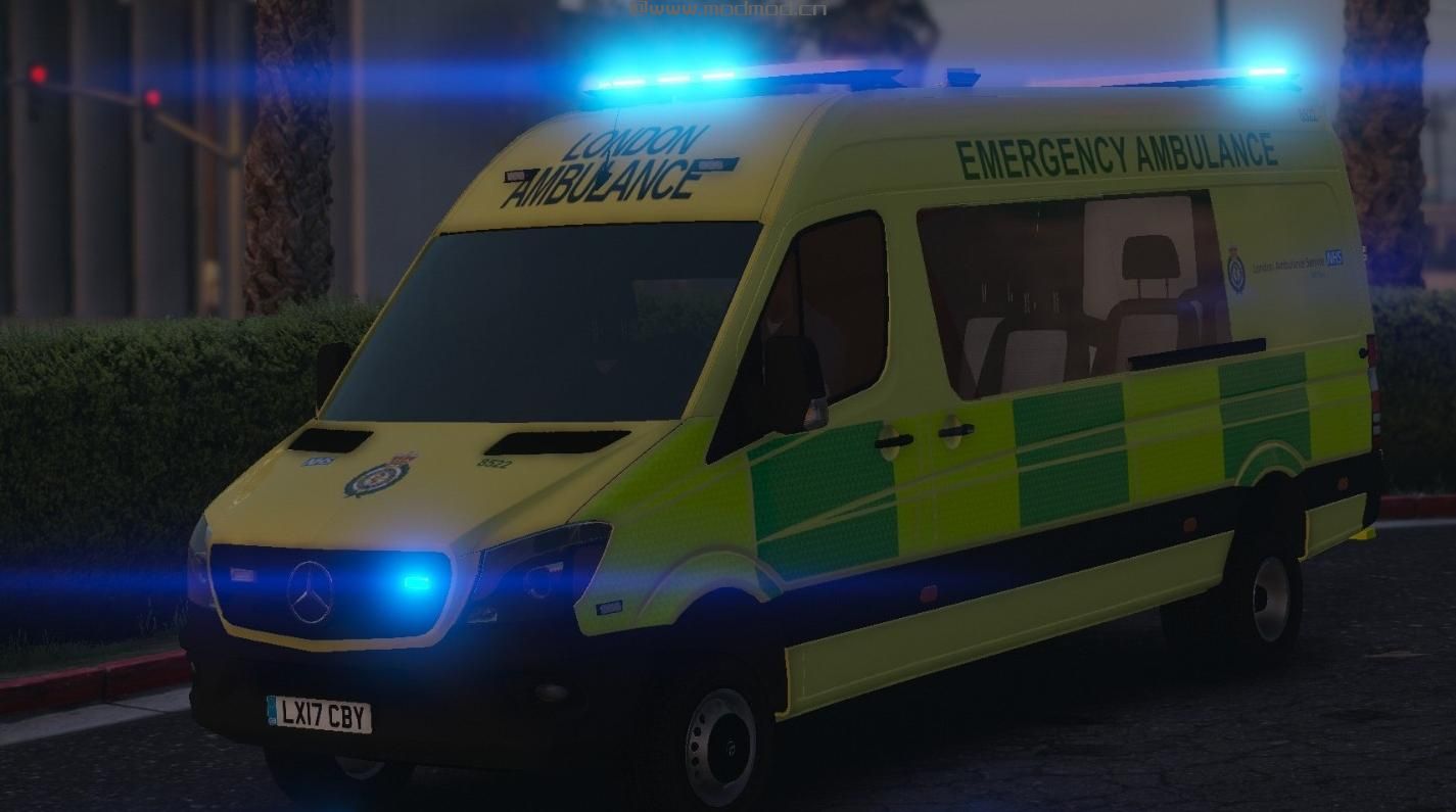 侠盗猎车手5MOD 2017 London Ambulance Service Mercedes Benz Sprinter