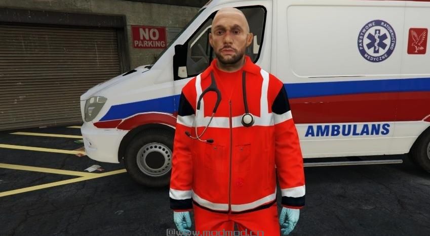 侠盗猎车手5MOD Polish Paramedic Polska Poland Polski