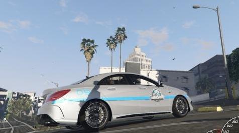 侠盗猎车手5MOD Mercedes-AMG CLA 45_livery - Jurassic World franchise