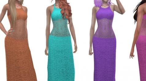 模拟人生4MOD Solange dress 礼服