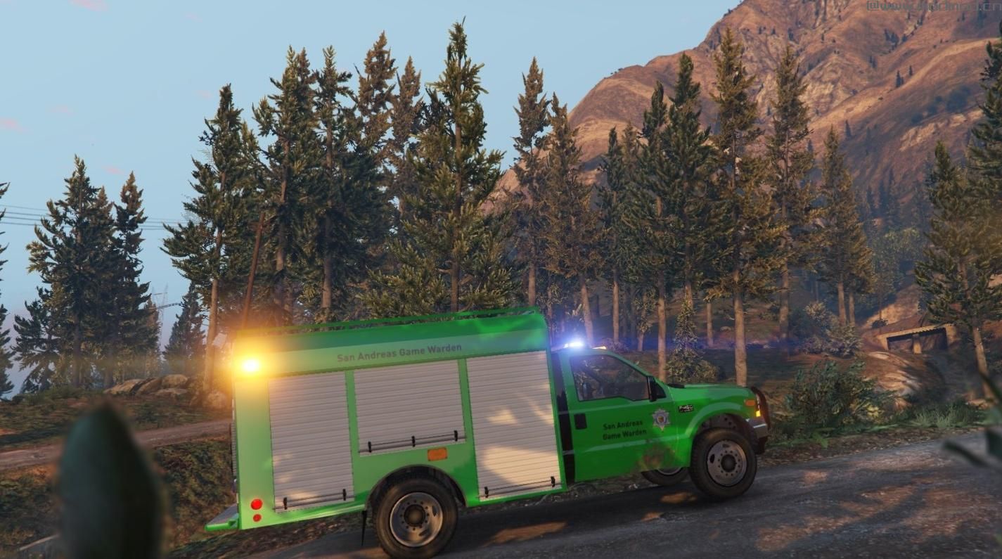 侠盗猎车手5MOD San Andreas Game Warden Utility Truck